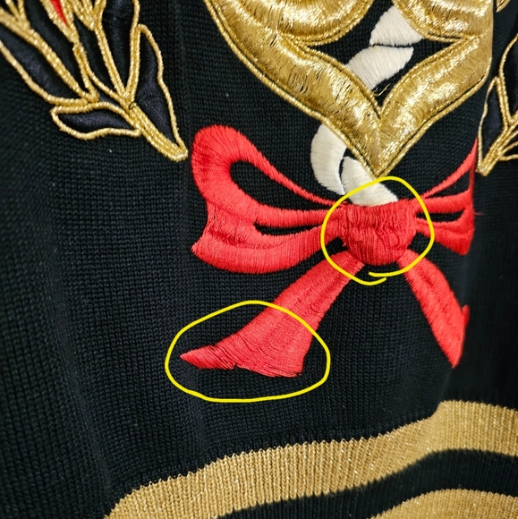 Vintage Escada Margaretha Ley Nautical Anchor Holiday Sweater Size 40 M/L - Picture 7 of 9